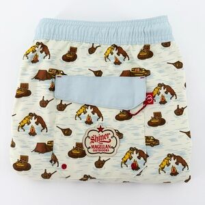 Magellan x Shiner Bock Mens XL 7” Hybrid Boat Shorts Swim Trunks Camping Unlined
